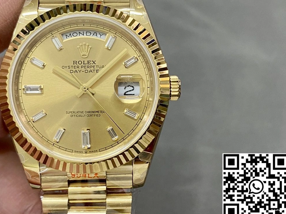 Date Day QF Dial Rolex Factory Gold v5 Tungsten M228348rbr-0002 Steel 1212